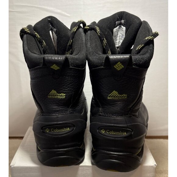 Columbia Winter Boots Mens Bugaboot II Waterproof Insulated 9.5 Black Yellow - Picture 4 of 13